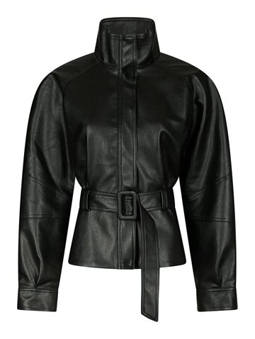 Neo Noir - Jacklyn Faux Leather Jacket - Black