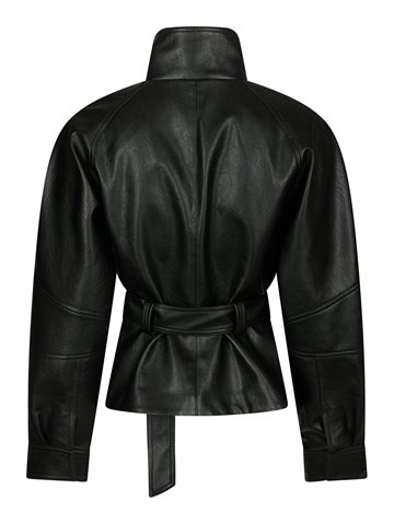 Neo Noir - Jacklyn Faux Leather Jacket - Black