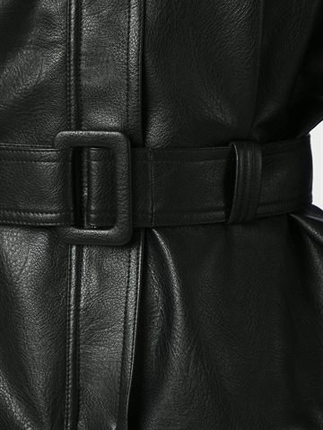 Neo Noir - Jacklyn Faux Leather Jacket - Black
