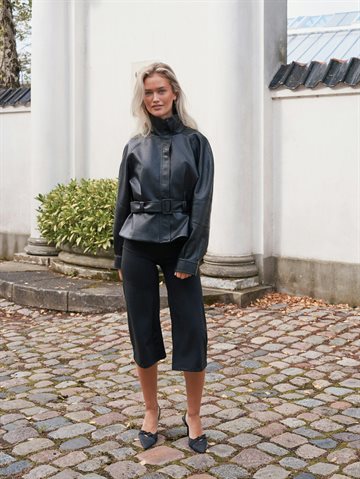Neo Noir - Jacklyn Faux Leather Jacket - Black