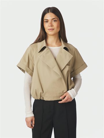 Neo Noir - Lisha Trench Vest - Taupe