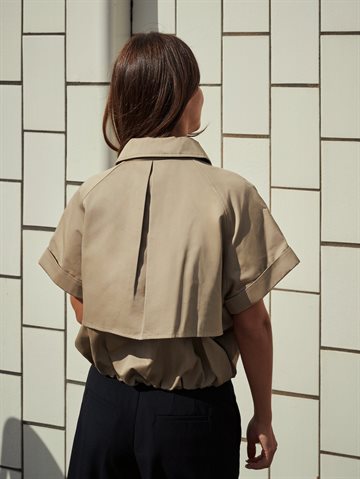 Neo Noir - Lisha Trench Vest - Taupe