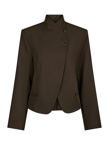 Neo Noir - Tiria Structure Blazer - Dark Brown