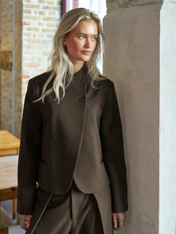 Neo Noir - Tiria Structure Blazer - Dark Brown