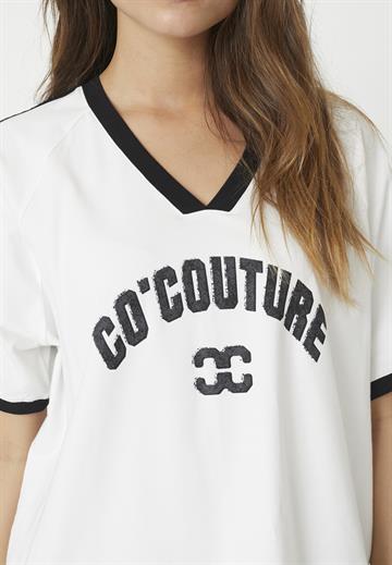 Co\' Couture - Avana Oversize Sporty V-Tee - White