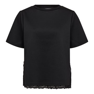 Co' Couture - Evi Lace Tee - Black