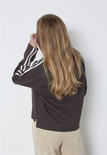 Co\' Couture - Batu Coco V-Sweat - Dark Brown