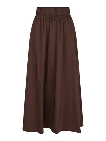 Neo Noir - Yara Poplin Skirt - Dark Brown