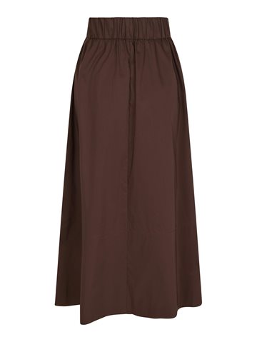 Neo Noir - Yara Poplin Skirt - Dark Brown