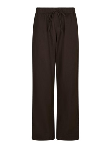 Neo Noir - Sonar Linen Pants - Dark Brown