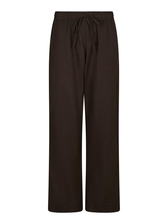 Neo Noir - Sonar Linen Pants - Dark Brown