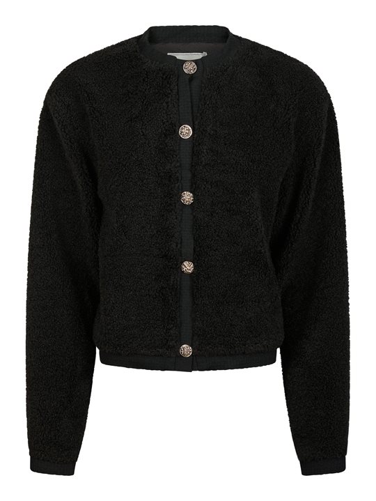 Neo Noir - Limo Fluffy Knit Cardigan - Black