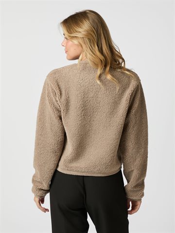Neo Noir - Limo Fluffy Knit Cardigan - Dark Sand