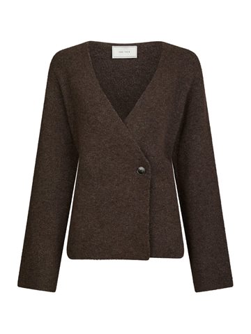 Neo Noir - Marie Louise Knit Cardigan - Brown Melange