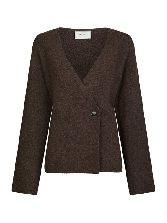 Neo Noir - Marie Louise Knit Cardigan - Brown Melange