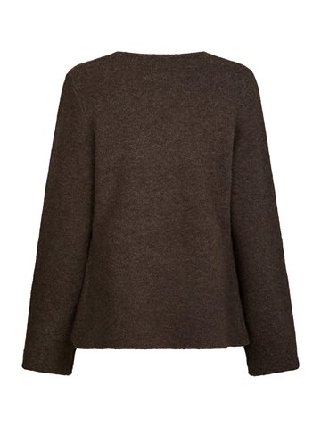 Neo Noir - Marie Louise Knit Cardigan - Brown Melange
