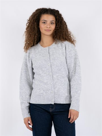 Neo Noir - Nuna Knit Cardigan - Light Grey