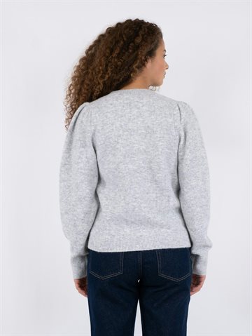 Neo Noir - Nuna Knit Cardigan - Light Grey