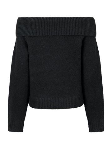 Neo Noir - Jane Knit Blouse - Sort