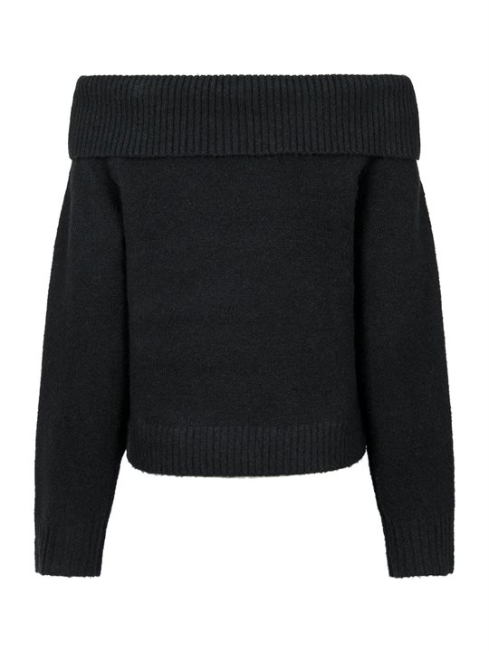 Neo Noir - Jane Knit Blouse - Sort