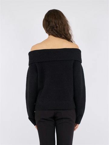 Neo Noir - Jane Knit Blouse - Sort