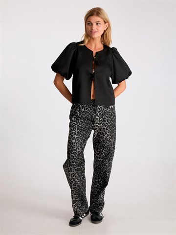 Neo Noir - Simona Leopard Pants - Grey Leopard