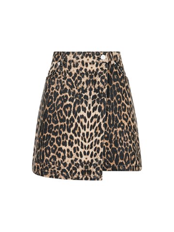 Neo Noir - Kendra Leopard Skirt - Leopard