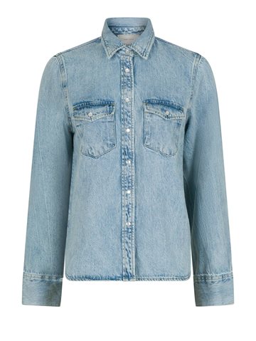 Neo Noir - Roger Denim Shirt - Smoke Blue