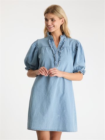 Neo Noir - Alma Denim Dress - Stonewash 