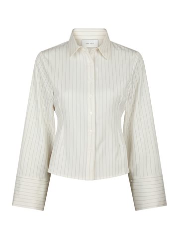 Neo Noir - Rosa Pinstripe Shirt - White