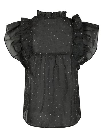 Neo Noir - Jayla Bedazzled Top - Sort