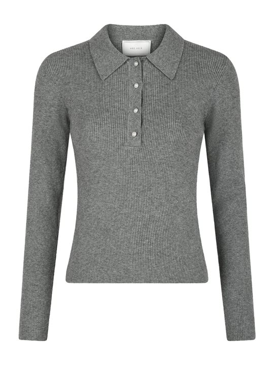 Neo Noir - Panama Knit Blouse - Dark Grey