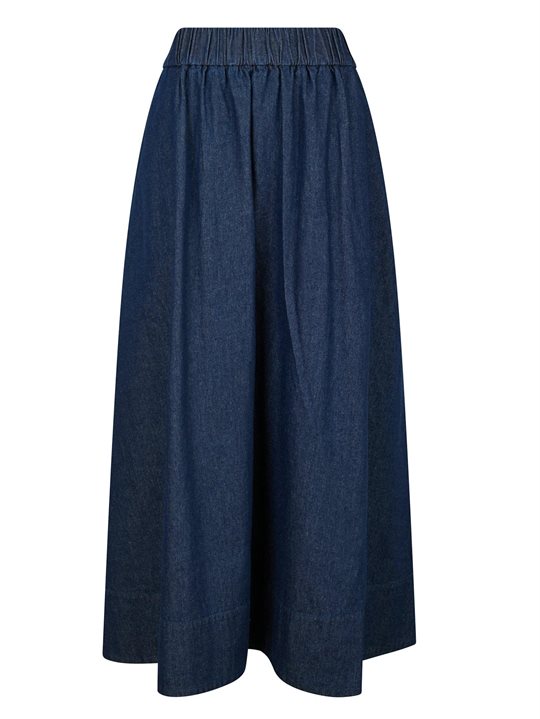 Neo Noir - Yara Denim Long Skirt - Dark Blue