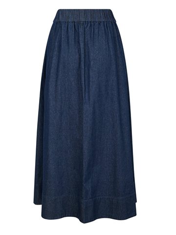 Neo Noir - Yara Denim Long Skirt - Dark Blue