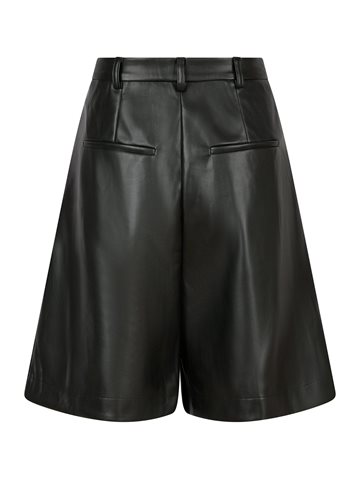 Neo Noir - Nika Bermuda Pu Shorts - Black