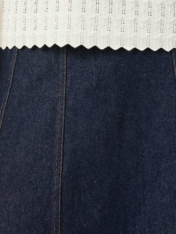 Neo Noir - Raya Denim Skirt - Dark Blue