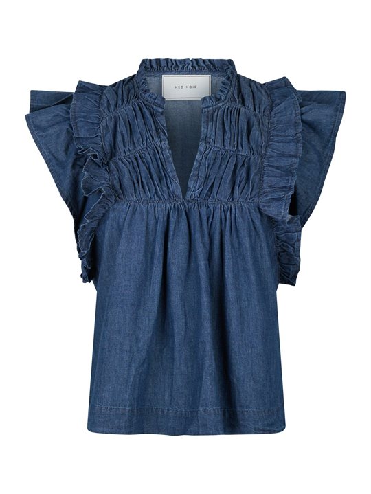 Neo Noir - Jayla Denim Top - Blue