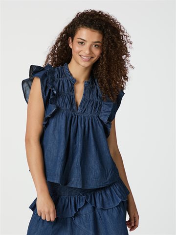 Neo Noir - Jayla Denim Top - Blue