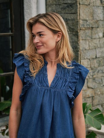 Neo Noir - Jayla Denim Top - Blue