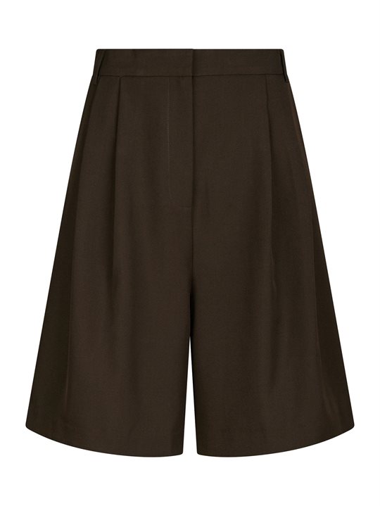 Neo Noir - Nika Structure Shorts - Dark Brown