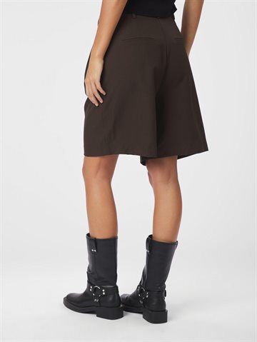 Neo Noir - Nika Structure Shorts - Dark Brown
