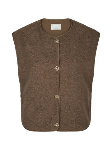 Neo Noir - Mariko Teddy Vest - Taupe