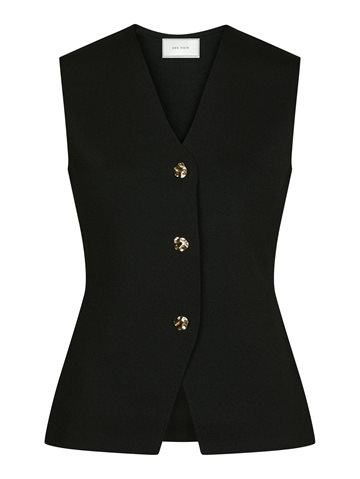 Neo Noir - Sway Smooth Knit Waistcoat - Black