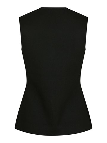 Neo Noir - Sway Smooth Knit Waistcoat - Black