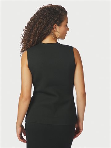 Neo Noir - Sway Smooth Knit Waistcoat - Black
