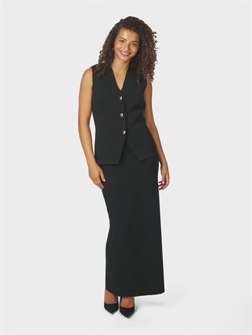 Neo Noir - Sway Smooth Knit Waistcoat - Black