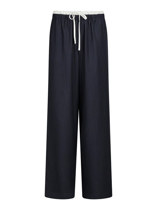 Neo Noir - Julius Pinstripe Pants - Navy