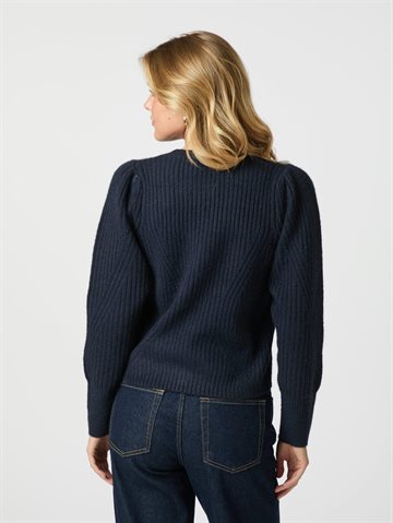 Neo Noir - Puli Knit Cardigan - Navy