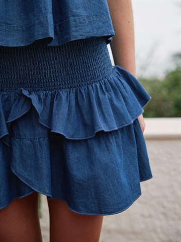 Neo Noir - Carin Denim Skirt - Blue