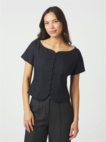 Neo Noir - Tango Structure Top - Dark Navy